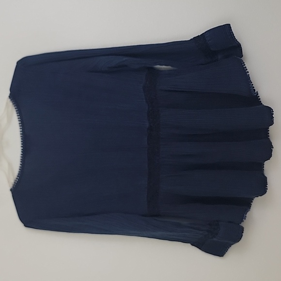 William Rast Blue Embroidered Boho Peasant Long Sleeve Womens Top XL - Picture 12 of 14